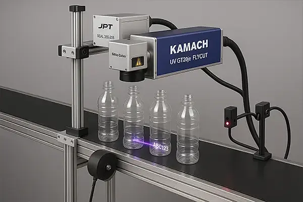 Серия KAMACH FLYCUT: лазерная маркировка «в полёте» для конвейерного производства