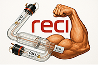 Новые лазерные трубки CO₂ Reci — до 30% выше производительность и экономия на каждом заказе