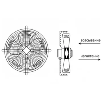 Вентилятор YWF-4E-Ф250