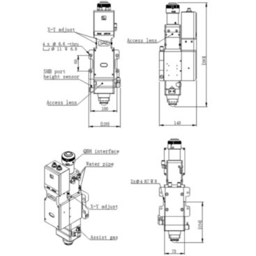 Лазерная режущая голова RayTools BM111